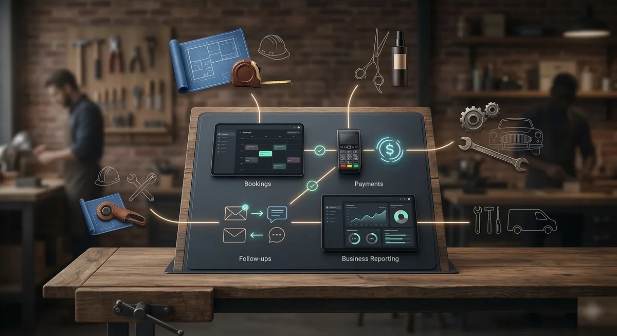 Battle Creek small business storefront with modern technology integration